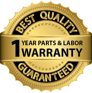  1 Year pars & labor warranty sticker