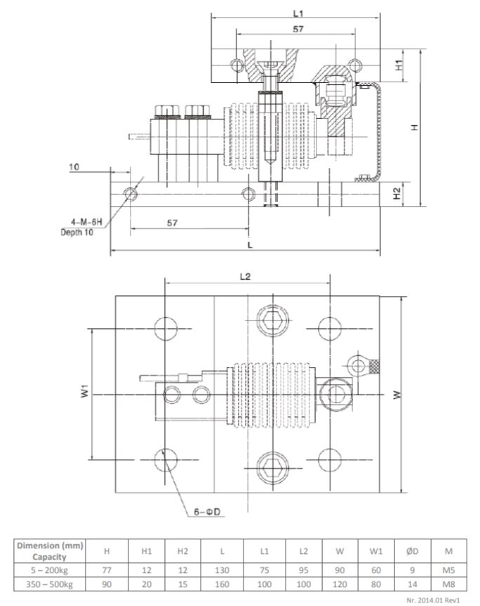 dm-31 load cell mount diagram