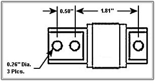 Single Ended Beam Load Cell Dimensions